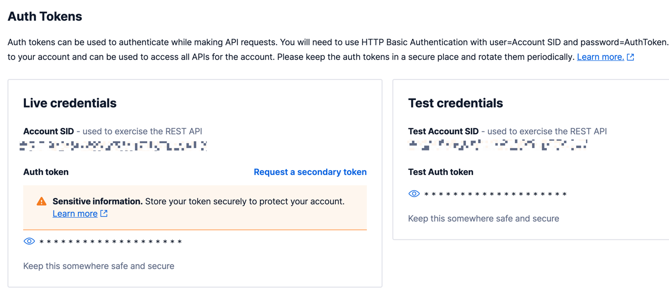 Contact Form 7 Verification  - Getting Twilio Credentials