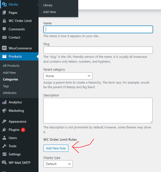 WooCommerce Order Limit  - Add Rule Single Category Page