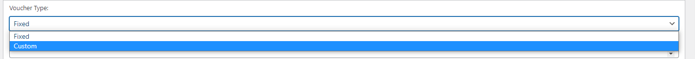 WordPress Gift Voucher  - Add Voucher Type