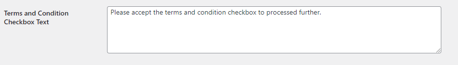 WordPress Gift Voucher  - Term Conditions Setting