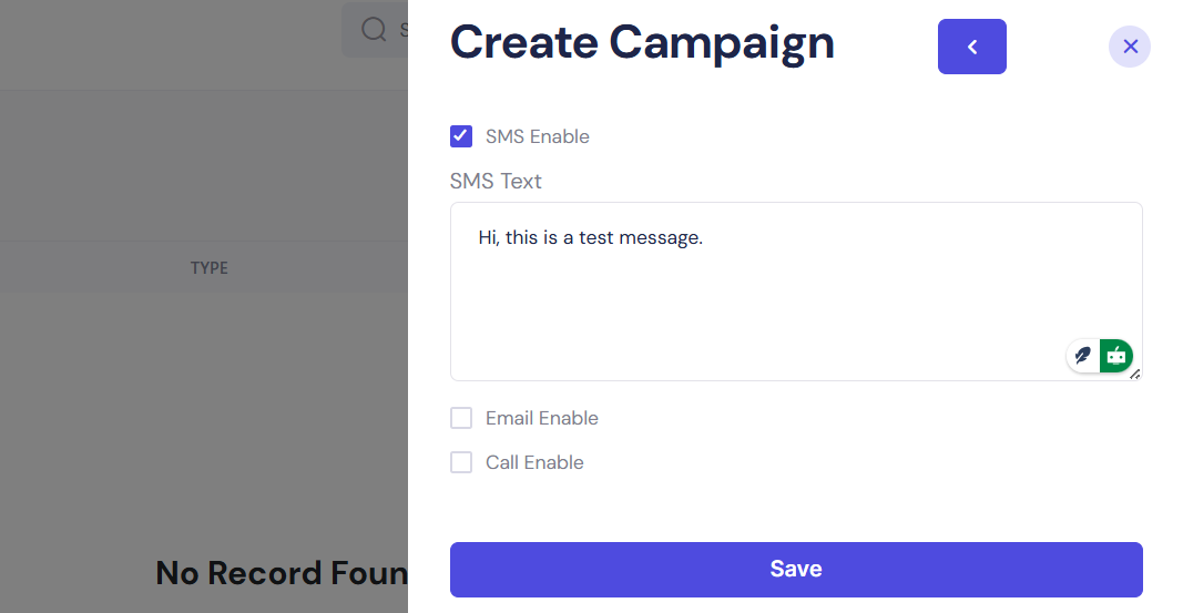 Compaign Message Shortcode